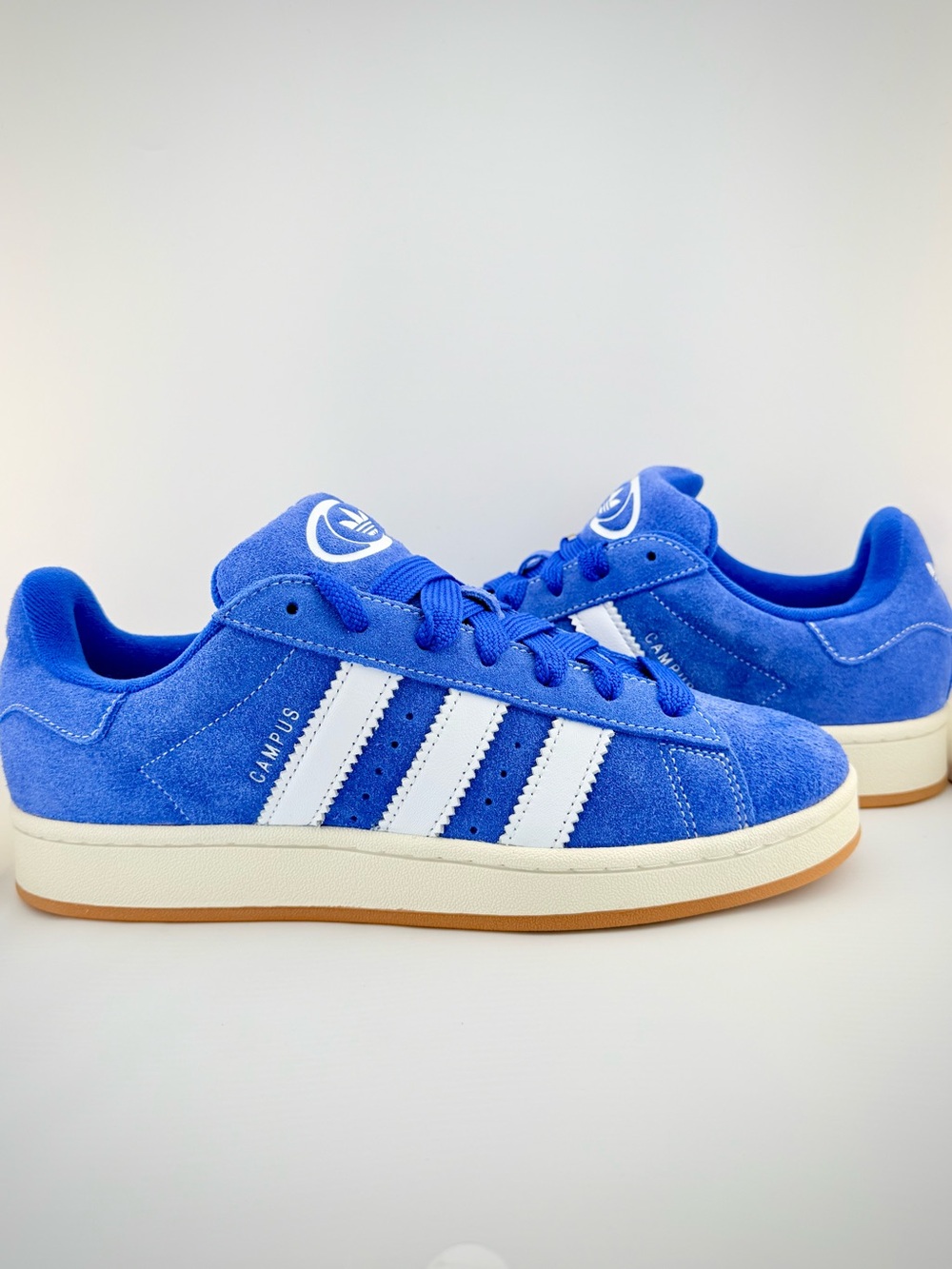 adidas Campus Suede Sneakers in Blue and White